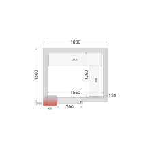 TEFCOLD CRNF1815 Policový regálový modul sada 